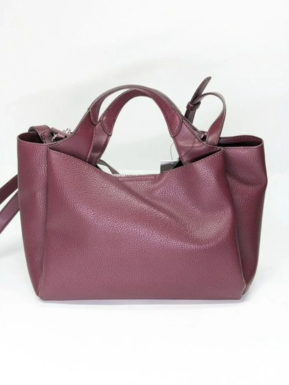 DKNY Willa Women's Small Top Handle Satchel Bag in Burgundy (MSRP $198)